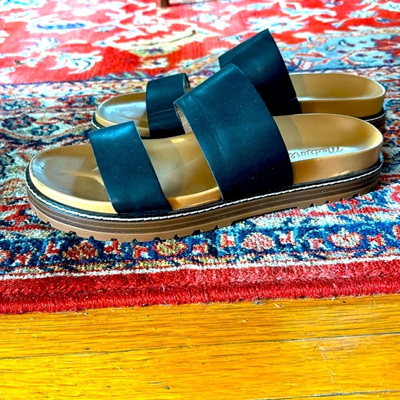 Madewell leather two-strap slides - Picture 2 of 7